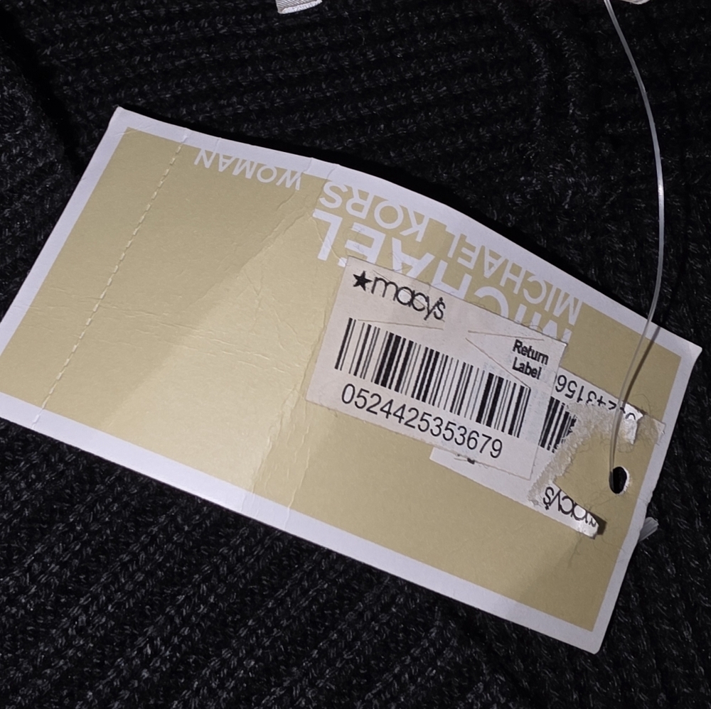 Michael Kors Black Sweater Open Sleeves Buckle Strap Accents Size 1X NWT - Picture 10 of 16